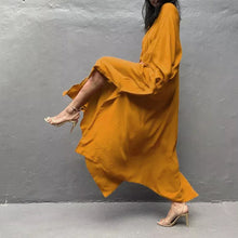 Laden Sie das Bild in den Galerie-Viewer, Einfarbiges Lockeres Urlaubskleid