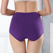 Laden Sie das Bild in den Galerie-Viewer, Damenunterwäsche mit hoher Taille aus Baumwolle