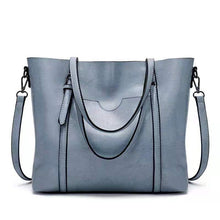 Laden Sie das Bild in den Galerie-Viewer, Damen Ölwachs Leder Einfache Tasche