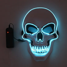 Laden Sie das Bild in den Galerie-Viewer, LED leuchtende Totenkopfmaske