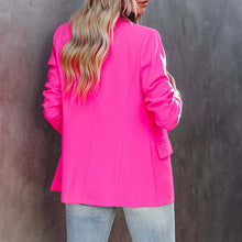 Laden Sie das Bild in den Galerie-Viewer, Einfacher Einfarbiger Blazer