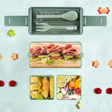 Laden Sie das Bild in den Galerie-Viewer, Tragbare doppellagige Lunchbox