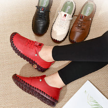 Laden Sie das Bild in den Galerie-Viewer, Handgefertigte Damen Weiche Sohle Bequeme Freizeitschuhe