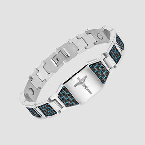 Kohlefaser-Magnet-Titan-Stahl-Armband
