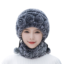 Laden Sie das Bild in den Galerie-Viewer, Rex-Kaninchenfellmütze