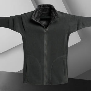 Wende-Sweatshirt mit Stehkragen aus Fleece