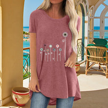 Laden Sie das Bild in den Galerie-Viewer, Damen Sommer Löwenzahn-T-Shirt