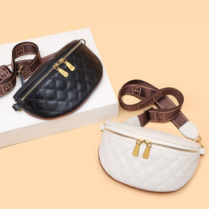 Rhombus Brusttasche aus weichem Leder