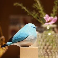 Laden Sie das Bild in den Galerie-Viewer, Süße Handgefertigte Vogelholzschnitzdekoration