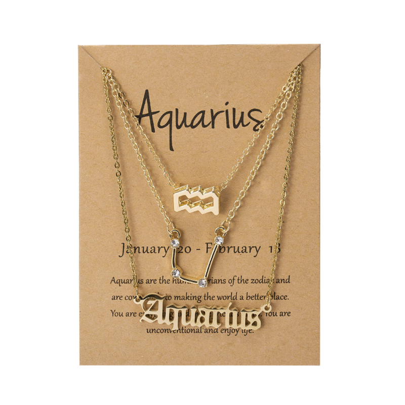 Kreative Halsketten mit zwölf Sternbildern (drei Stücke)