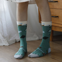 Laden Sie das Bild in den Galerie-Viewer, Bedruckte Strümpfe aus Baumwolle