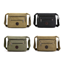 Laden Sie das Bild in den Galerie-Viewer, Modische Umhängetasche aus Segeltuch mit großem Fassungsvermögen