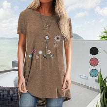 Laden Sie das Bild in den Galerie-Viewer, Damen Sommer Löwenzahn-T-Shirt