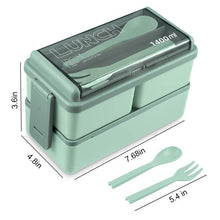 Laden Sie das Bild in den Galerie-Viewer, Tragbare doppellagige Lunchbox