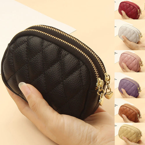 Damen zweilagige Brieftasche aus Leder