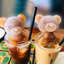 Laden Sie das Bild in den Galerie-Viewer, 3D Teddybär Eiswürfelbereiter