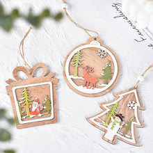Laden Sie das Bild in den Galerie-Viewer, Weihnachten Anhänger aus Holz