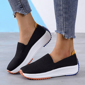 Damen Frühling und Herbst bequeme Freizeitschuhe