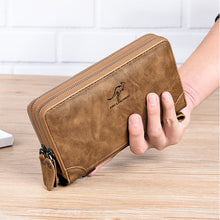 Laden Sie das Bild in den Galerie-Viewer, Herr Geldbörse mit großem Fassungsvermögen mit Reißverschluss