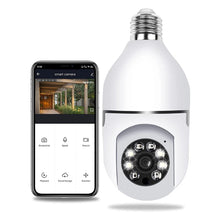 Laden Sie das Bild in den Galerie-Viewer, Intelligente drahtlose WiFi Vollfarbkamera mit Glühbirne
