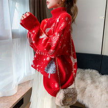 Laden Sie das Bild in den Galerie-Viewer, Weihnachten Modischer Damen Pullover