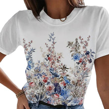 Laden Sie das Bild in den Galerie-Viewer, Lässiges Lockeres Kurzärmeliges T-shirt Für Damen