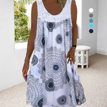 Laden Sie das Bild in den Galerie-Viewer, Sexy Bedrucktes Schulterfreies Lockeres Kleid