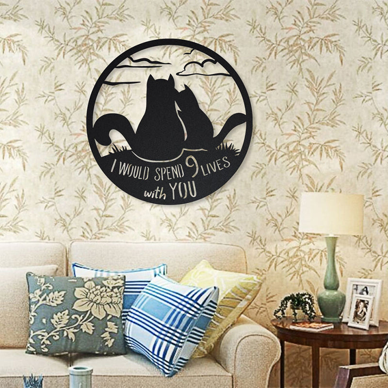 Metallmaterial Silhouette Dekoration