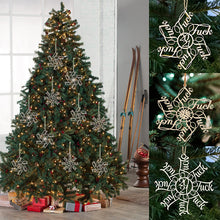 Laden Sie das Bild in den Galerie-Viewer, 2021 Schneeflocke Weihnachtsdekoration