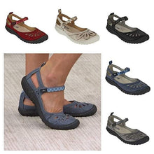 Laden Sie das Bild in den Galerie-Viewer, Abgerundete atmungsaktive flache Sandalen