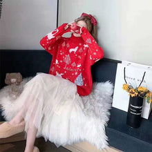 Laden Sie das Bild in den Galerie-Viewer, Weihnachten Modischer Damen Pullover
