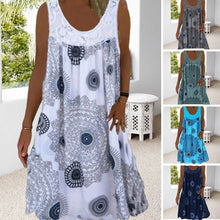 Laden Sie das Bild in den Galerie-Viewer, Sexy Bedrucktes Schulterfreies Lockeres Kleid