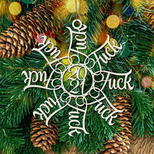 Laden Sie das Bild in den Galerie-Viewer, 2021 Schneeflocke Weihnachtsdekoration