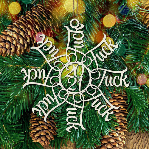 2021 Schneeflocke Weihnachtsdekoration