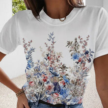 Laden Sie das Bild in den Galerie-Viewer, Lässiges Lockeres Kurzärmeliges T-shirt Für Damen