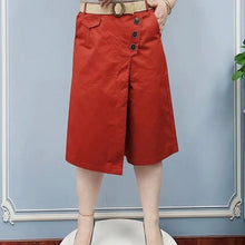 Laden Sie das Bild in den Galerie-Viewer, Einfarbige Lässige Elegante Hose mit weitem Bein