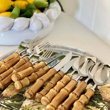 Laden Sie das Bild in den Galerie-Viewer, Luxus natürliche Bambusgriff Besteck
