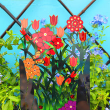 Laden Sie das Bild in den Galerie-Viewer, Kreative Blumen-Zaundekoration