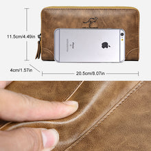 Laden Sie das Bild in den Galerie-Viewer, Herr Geldbörse mit großem Fassungsvermögen mit Reißverschluss