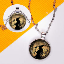 Laden Sie das Bild in den Galerie-Viewer, Vintage Halloween Hexe und Krähe Schmuckset