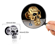 Laden Sie das Bild in den Galerie-Viewer, Vintage Totenkopf Ohrstecker