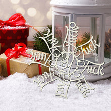 Laden Sie das Bild in den Galerie-Viewer, 2021 Schneeflocke Weihnachtsdekoration