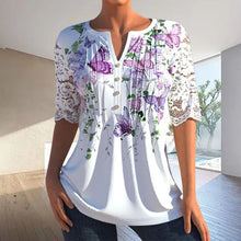 Laden Sie das Bild in den Galerie-Viewer, Elegante Bluse mit Print