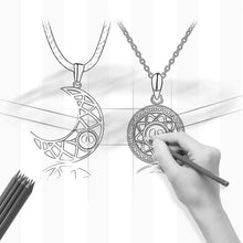Laden Sie das Bild in den Galerie-Viewer, Sonne Mond Paar-Halskette