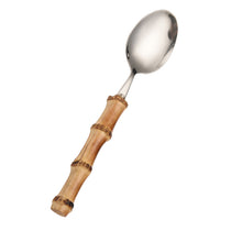 Laden Sie das Bild in den Galerie-Viewer, Luxus natürliche Bambusgriff Besteck