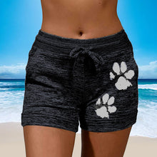Laden Sie das Bild in den Galerie-Viewer, Damen Strickshorts mit Pfotenabdruck