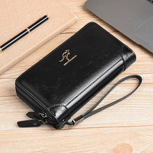 Laden Sie das Bild in den Galerie-Viewer, Herr Geldbörse mit großem Fassungsvermögen mit Reißverschluss
