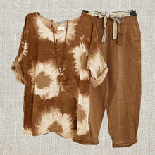 Laden Sie das Bild in den Galerie-Viewer, Lässiges 2-teiliges Set mit stilvollem Druck