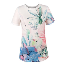 Laden Sie das Bild in den Galerie-Viewer, Lässiges Lockeres Kurzärmeliges T-shirt Für Damen