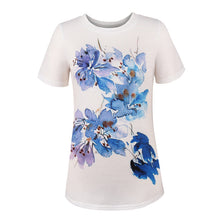 Laden Sie das Bild in den Galerie-Viewer, Lässiges Lockeres Kurzärmeliges T-shirt Für Damen